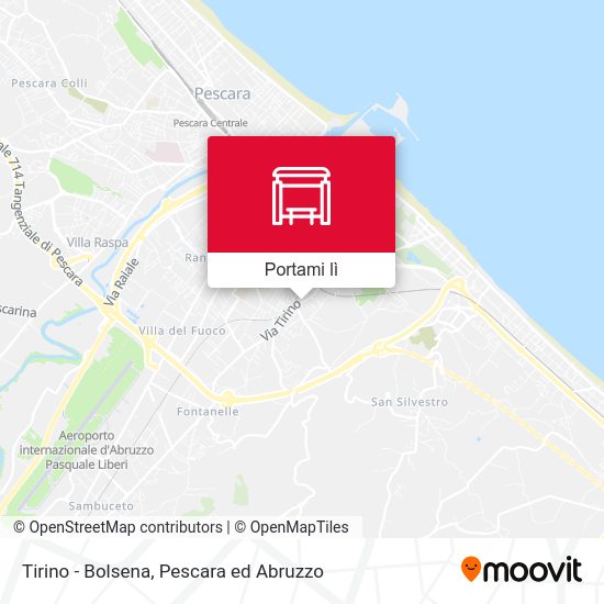 Mappa Tirino - Bolsena