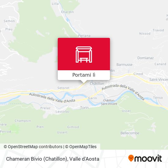 Mappa Chameran Bivio (Chatillon)