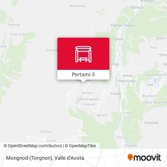 Mappa Mongnod (Torgnon)