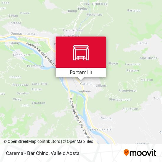 Mappa Carema - Bar Chino
