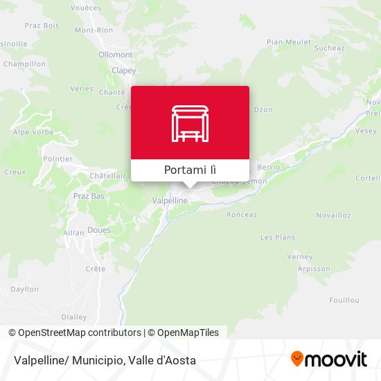 Mappa Valpelline/ Municipio