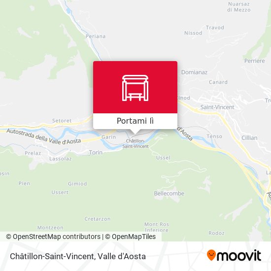 Mappa Châtillon-Saint-Vincent