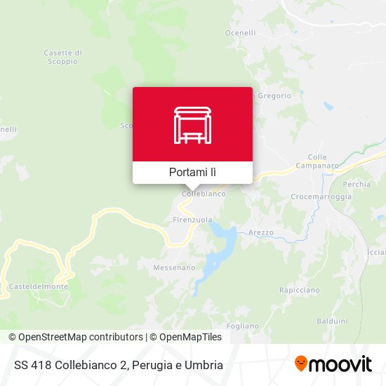 Mappa SS 418 Collebianco 2
