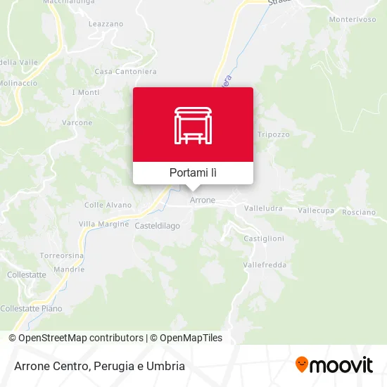 Mappa Arrone Centro