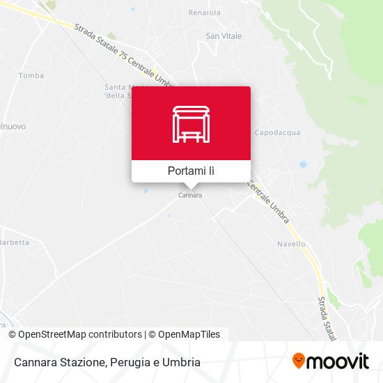 Mappa Cannara Stazione