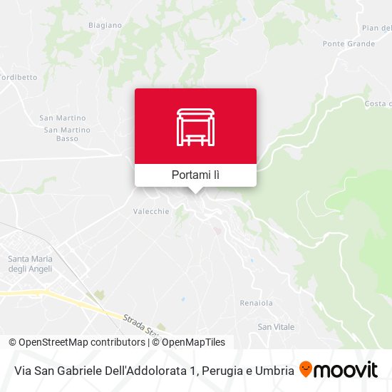 Mappa Via San Gabriele Dell'Addolorata 1