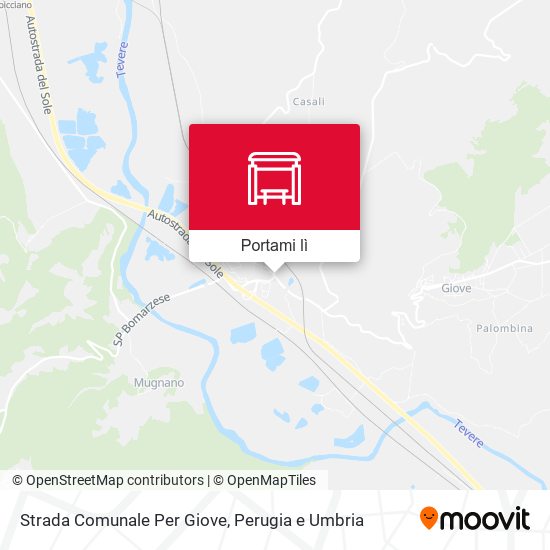 Mappa Strada Comunale Per Giove