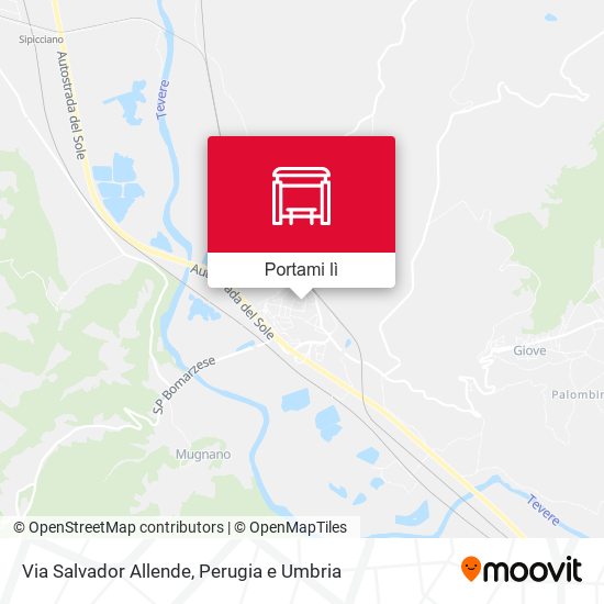 Mappa Via Salvador Allende