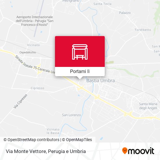 Mappa Via Monte Vettore