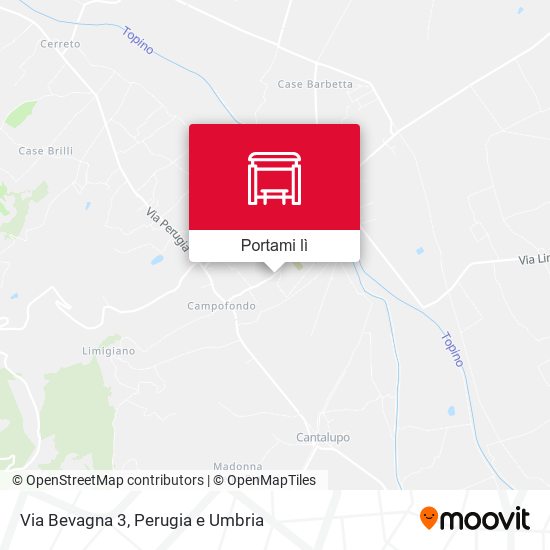 Mappa Via Bevagna 3