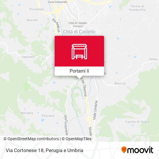 Mappa Via Cortonese 18