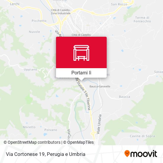 Mappa Via Cortonese 19