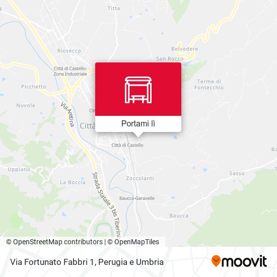 Mappa Via Fortunato Fabbri 1
