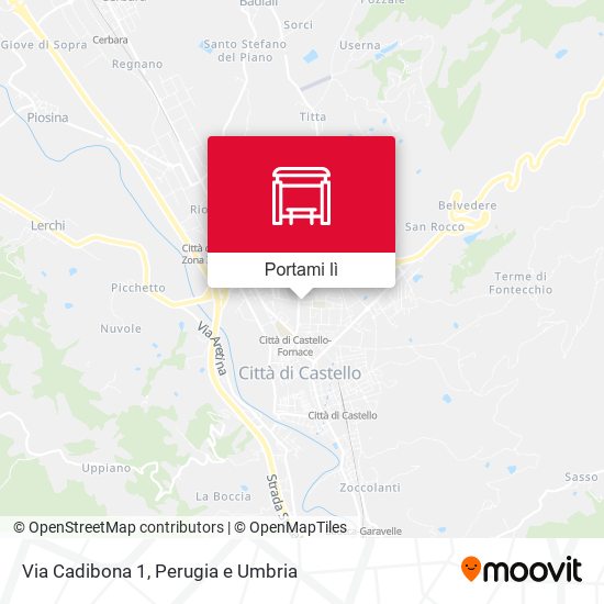 Mappa Via Cadibona 1