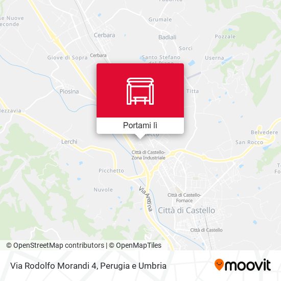 Mappa Via Rodolfo Morandi 4