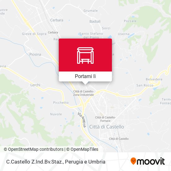 Mappa C.Castello Z.Ind.Bv.Staz.