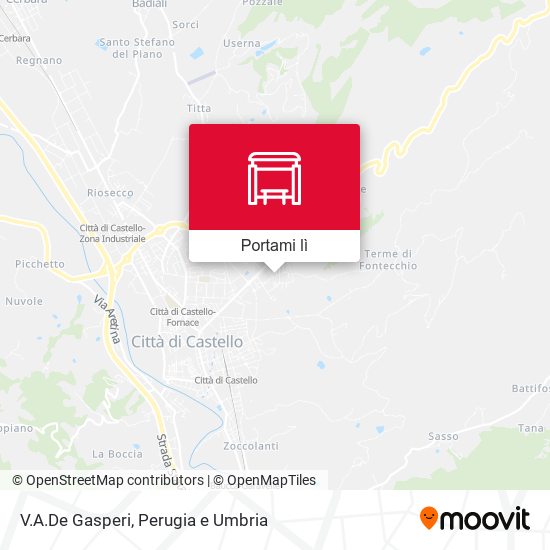 Mappa V.A.De Gasperi