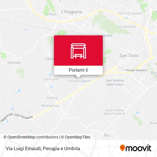 Mappa Via Luigi Einaudi