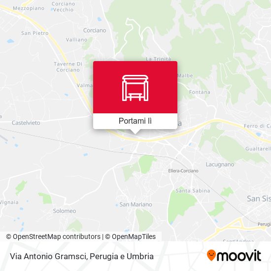 Mappa Via Antonio Gramsci