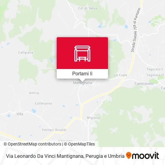 Mappa Via Leonardo Da Vinci Mantignana