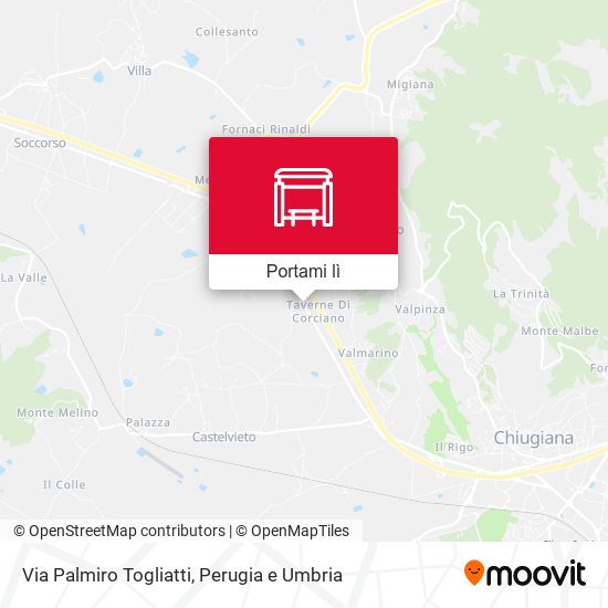 Mappa Via Palmiro Togliatti