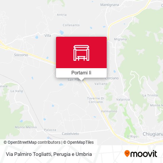 Mappa Via Palmiro Togliatti