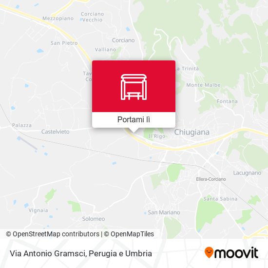 Mappa Via Antonio Gramsci