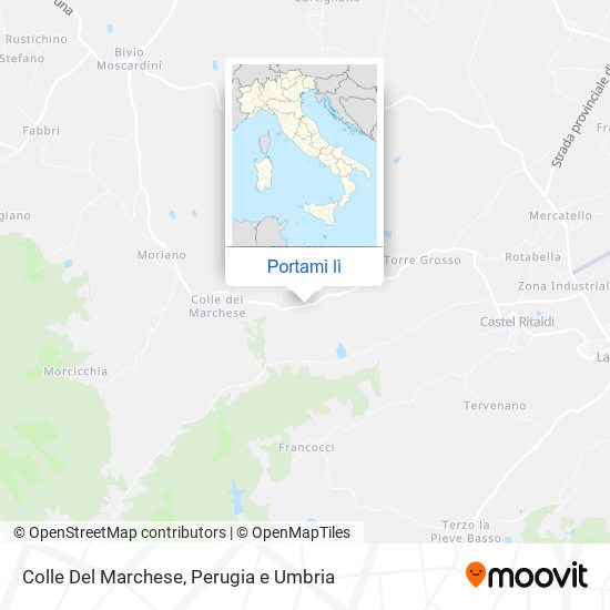 Mappa Colle Del Marchese