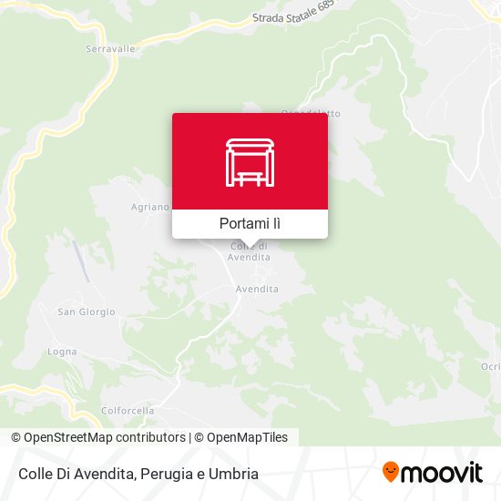Mappa Colle Di Avendita