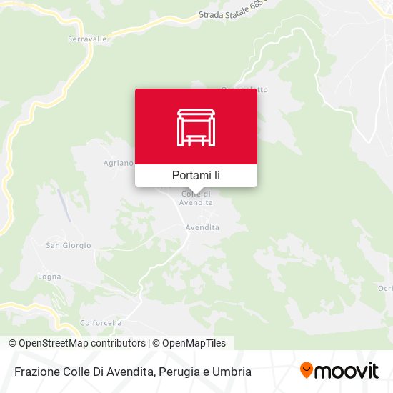 Mappa Frazione Colle Di Avendita
