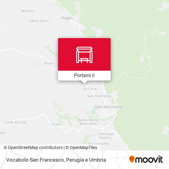 Mappa Vocabolo San Francesco