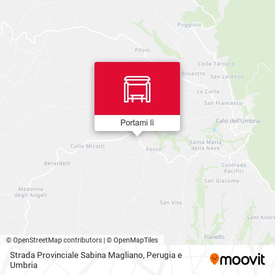Mappa Strada Provinciale Sabina Magliano