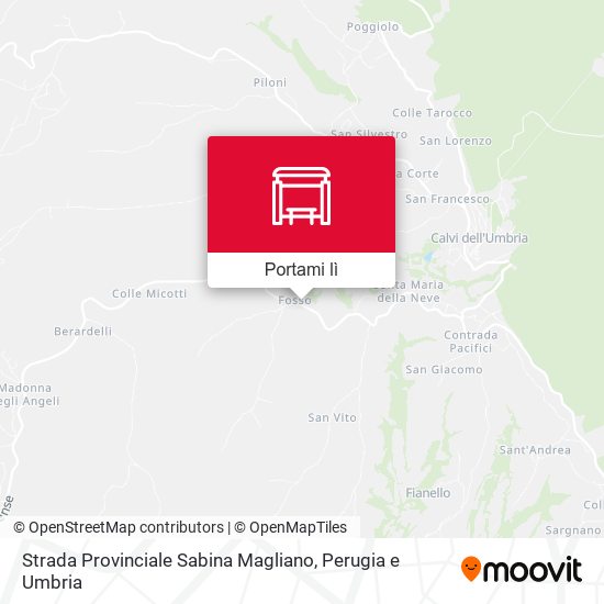Mappa Strada Provinciale Sabina Magliano
