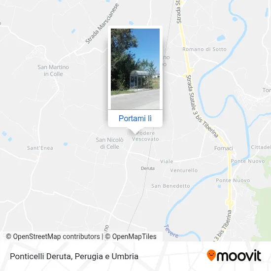 Mappa Ponticelli Deruta