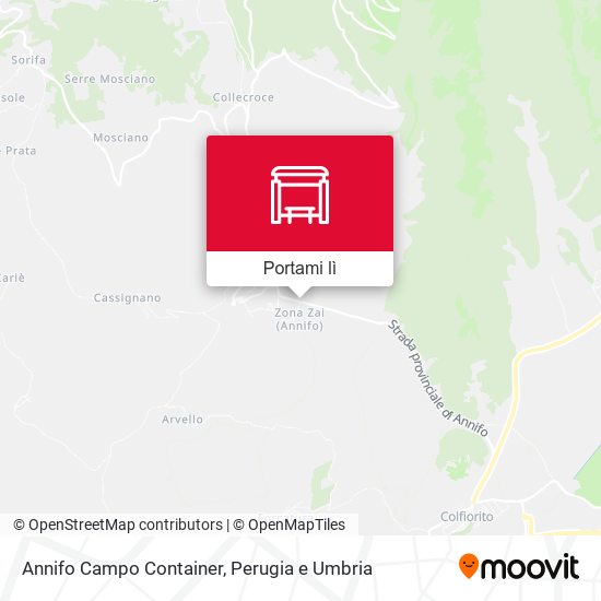 Mappa Annifo Campo Container