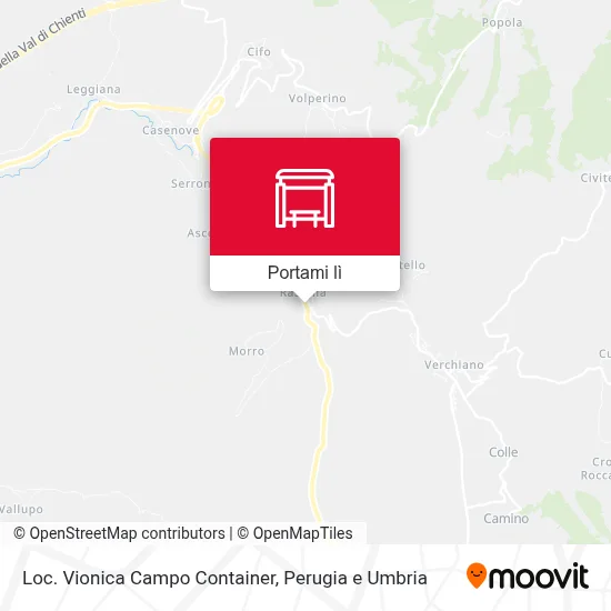 Mappa Loc. Vionica Campo Container
