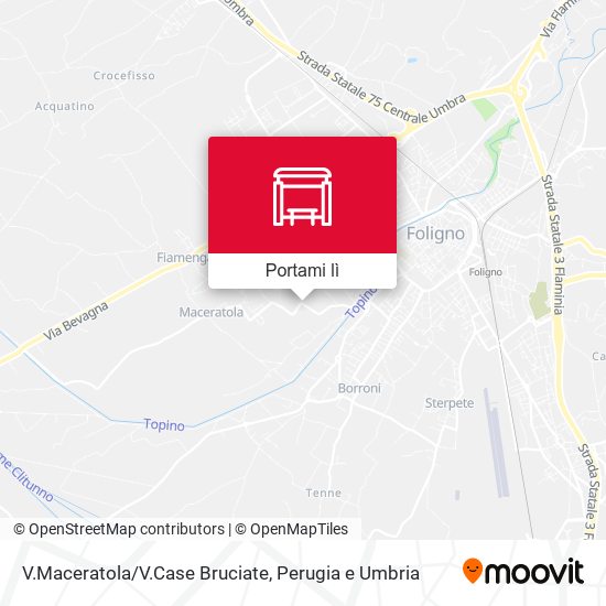 Mappa V.Maceratola/V.Case Bruciate