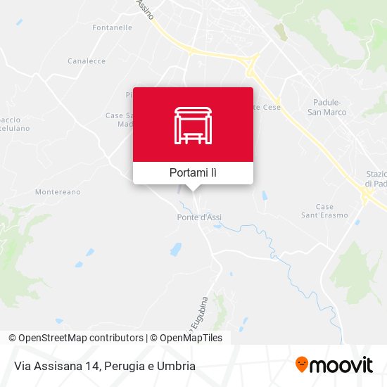 Mappa Via Assisana 14