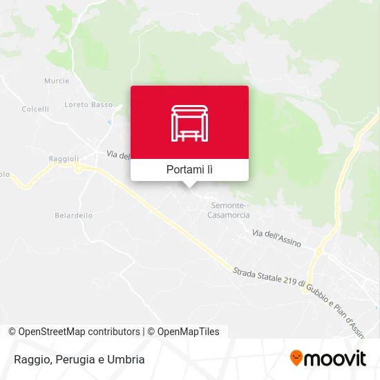 Mappa Raggio