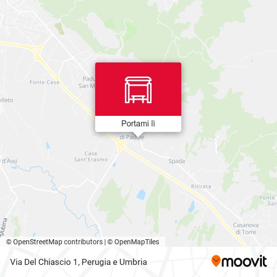 Mappa Via Del Chiascio 1