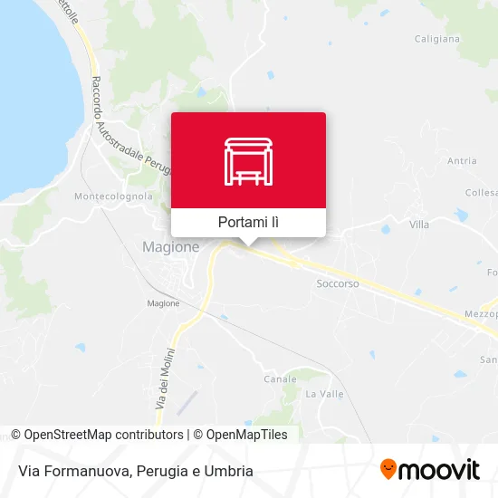 Mappa Via Formanuova