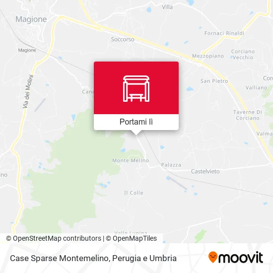 Mappa Case Sparse Montemelino