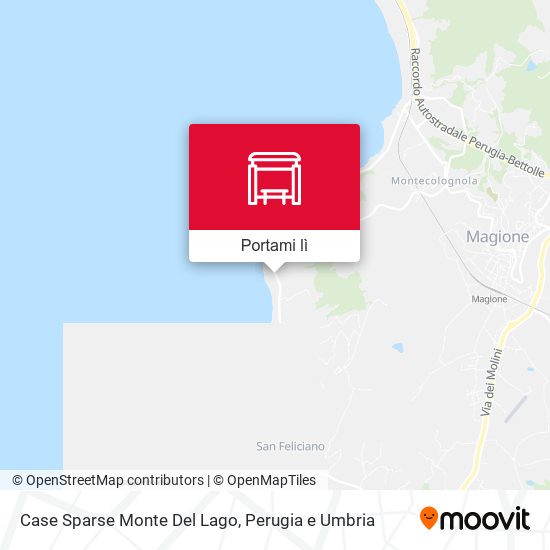 Mappa Case Sparse Monte Del Lago