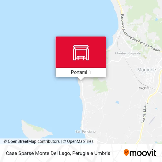 Mappa Case Sparse Monte Del Lago