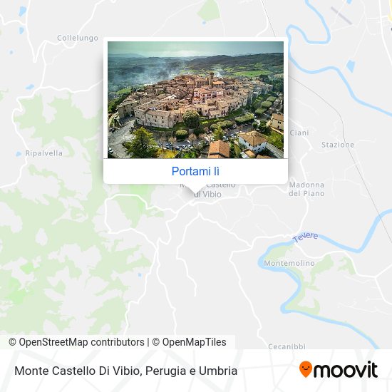 Mappa Monte Castello Di Vibio