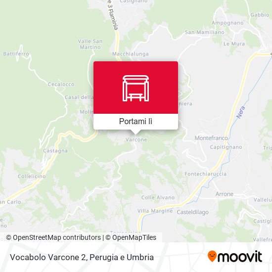 Mappa Vocabolo Varcone 2