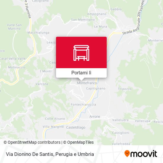 Mappa Via Dionino De Santis