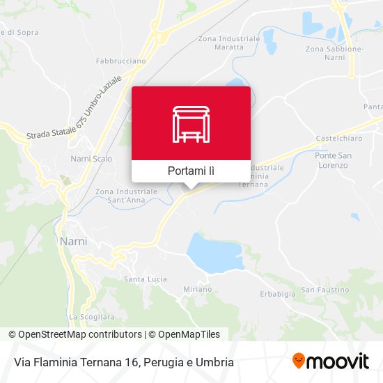 Mappa Via Flaminia Ternana 16
