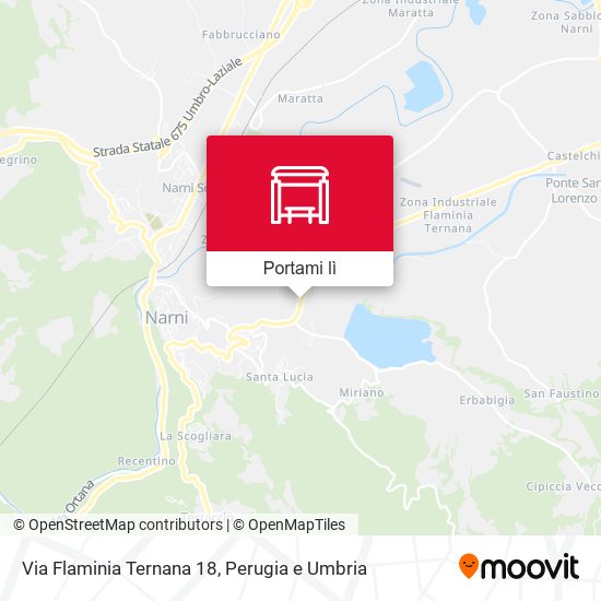 Mappa Via Flaminia Ternana 18