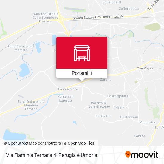 Mappa Via Flaminia Ternana 4